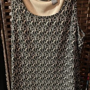 Aline skirt, shawl neck jacket and tank top